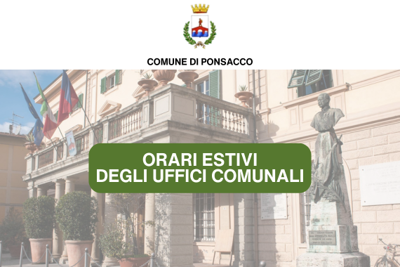 ORARI UFFICI ESTATE 2026