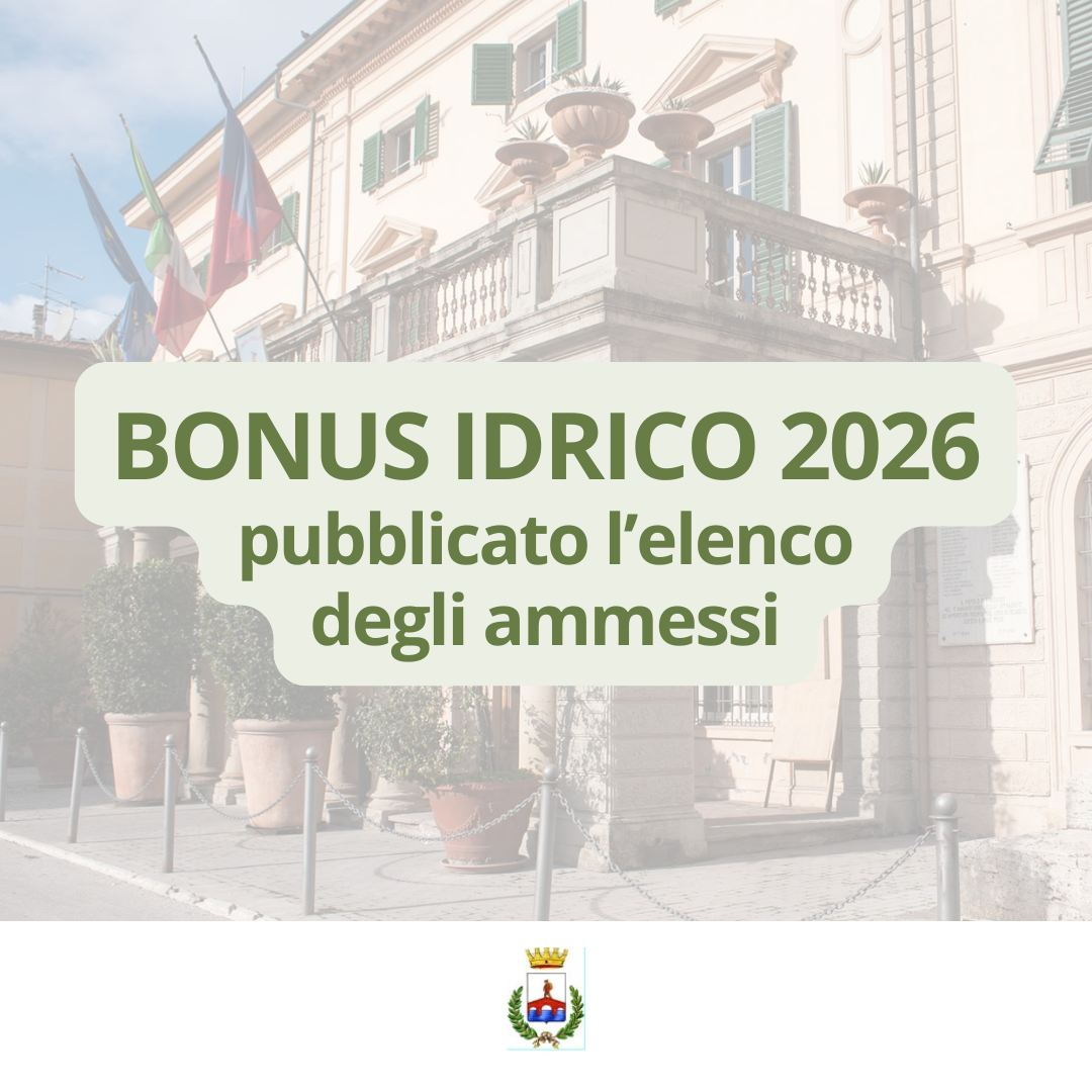 Bonus idrico 2026