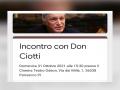 DON CIOTTI - 31 OTTOBRE ORE 15:30 CINEMA ODEON